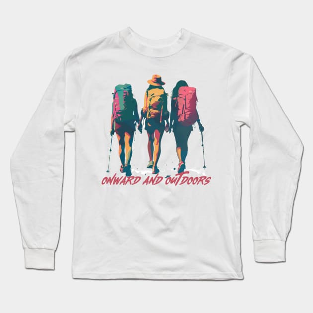 Onward and Outdoors Long Sleeve T-Shirt by Tater's Trove